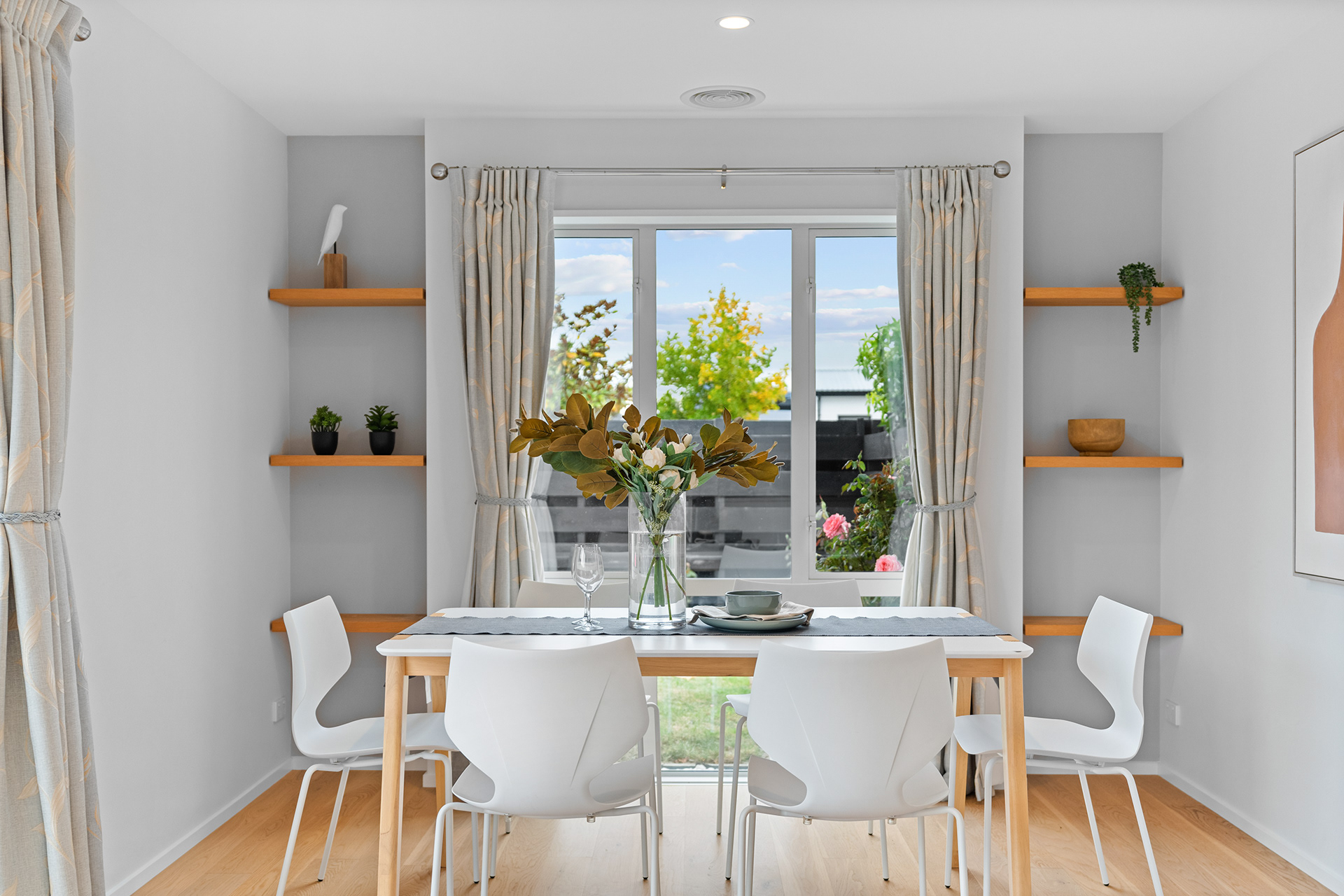 Modern dining space styling