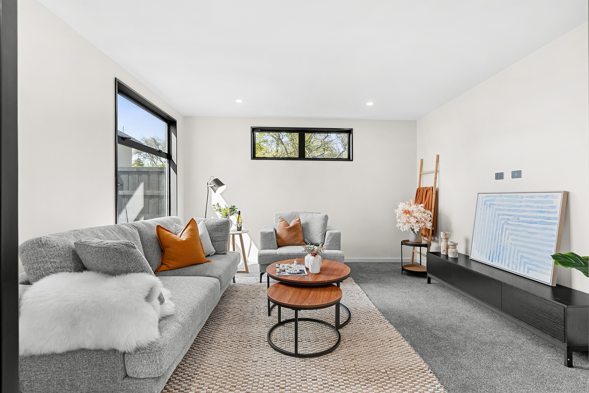 Elegant living area styling